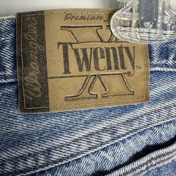 Wrangler 20X Denim Jeans Mens Straight Blue Faded Light 31x29 Y2K Relaxed‎ Work - Picture 2 of 10
